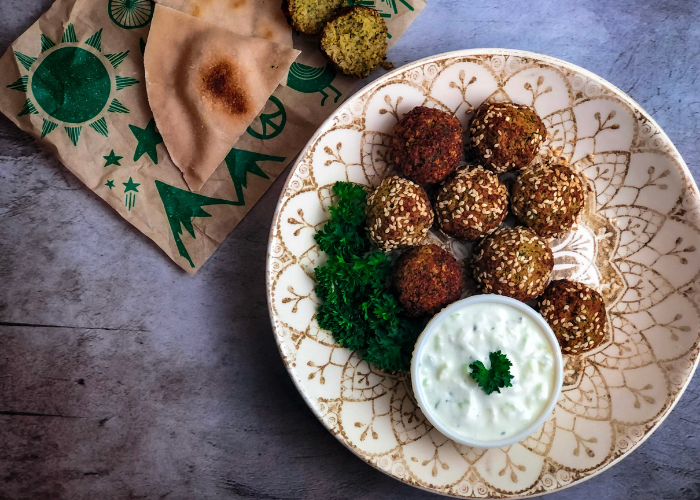 Easy Peasy Falafel with Tzatziki Sauce