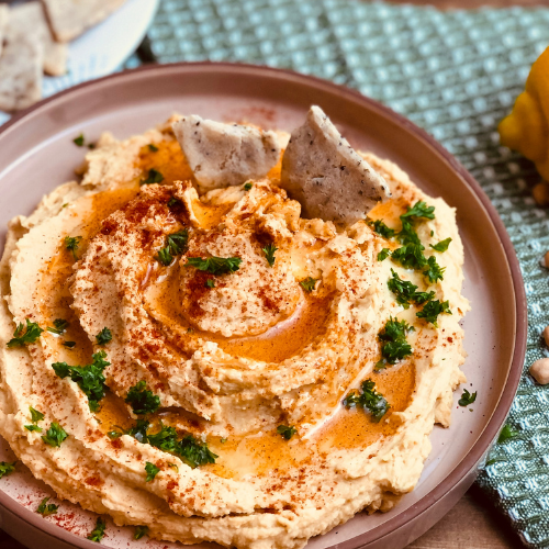 present the hummus recipe