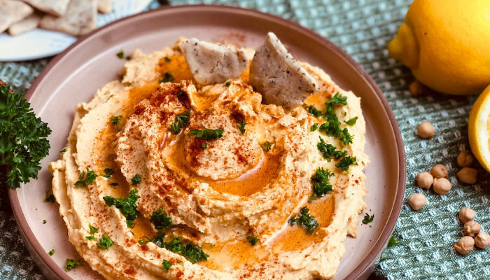 present the hummus recipe