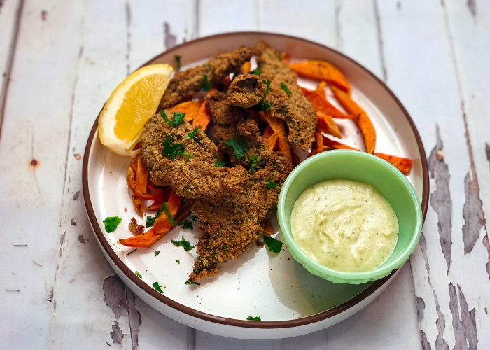 Battered Air Fryer Mushrooms