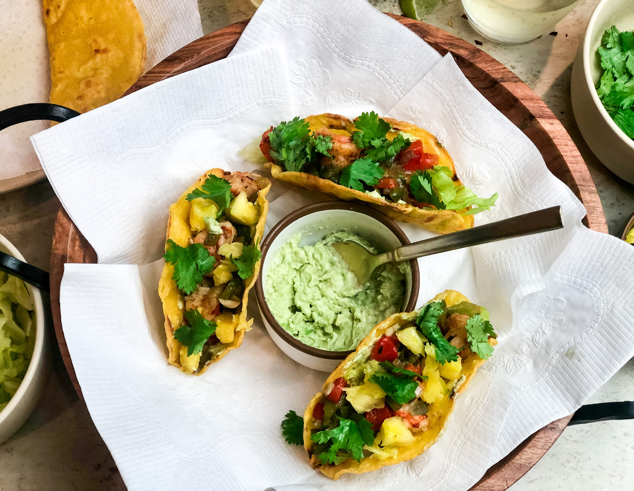 Rainbow Shrimp Tacos