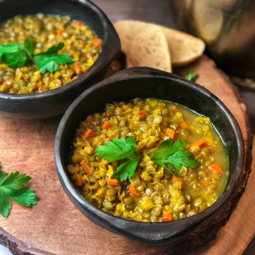 to show the lentil soup recipe