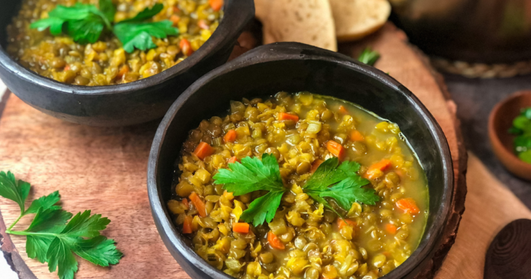 to show the lentil soup recipe