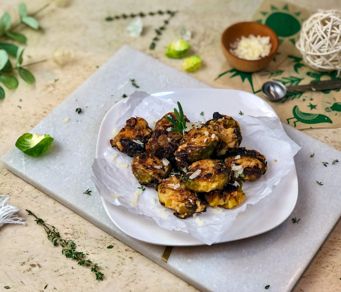 Roasted Brussels Sprouts with Parmesan